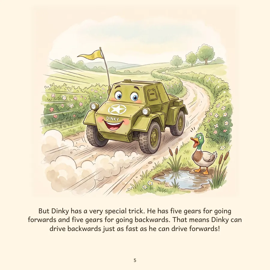 Look inside Dinky, illustrated page 1