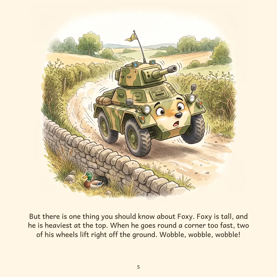 Look inside Foxy, illustrated page 1