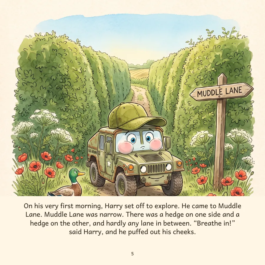 Look inside Harry, illustrated page 1