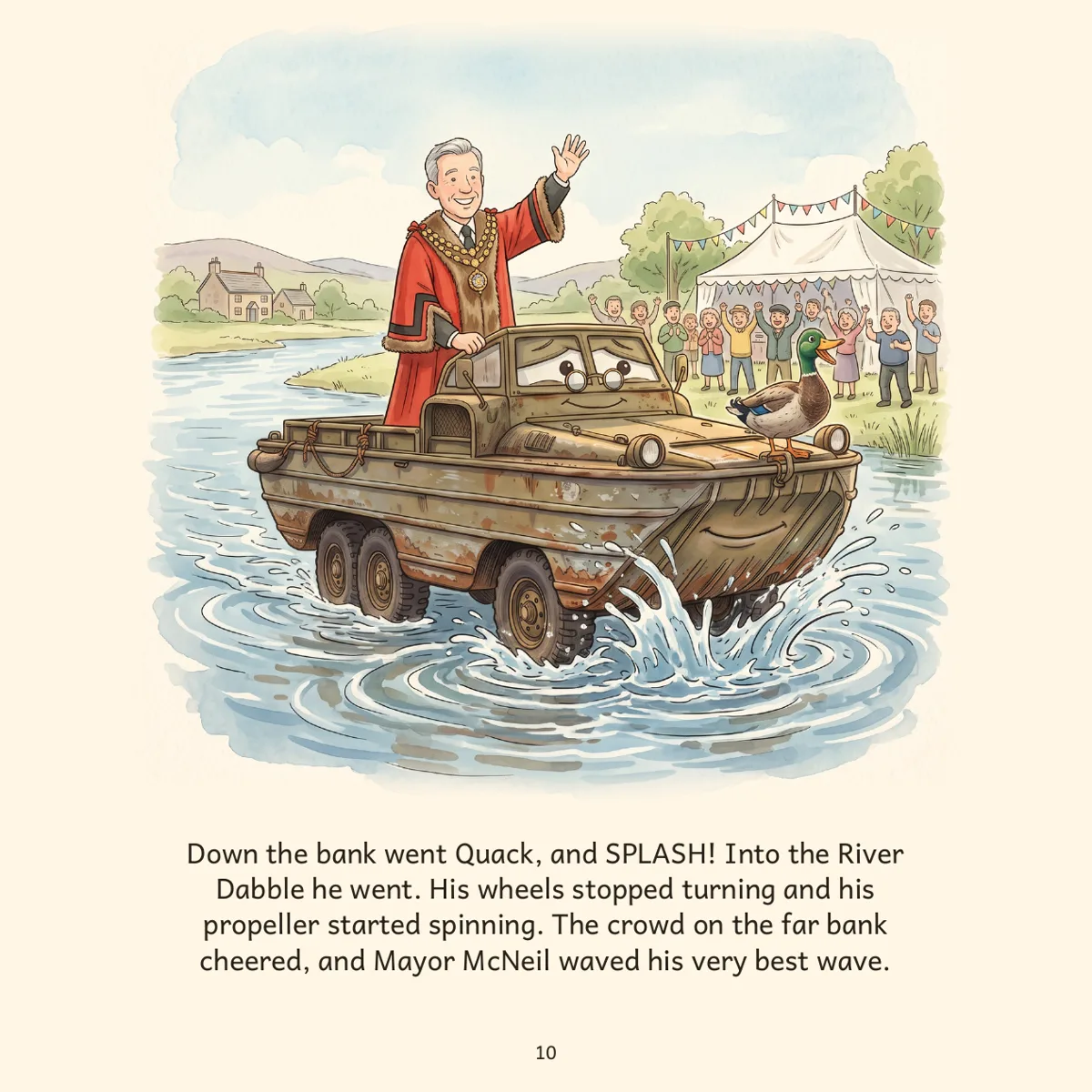 Look inside Quack, illustrated page 1